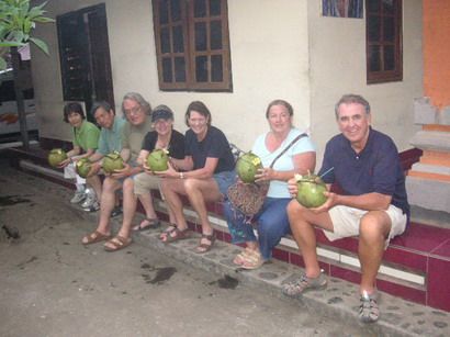 At a party, everyone gets a coconut as a conversation s