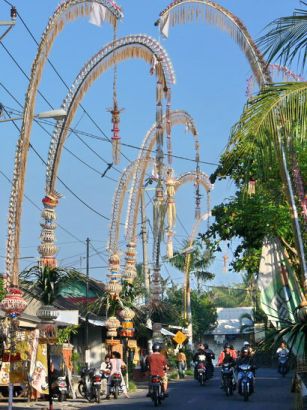 penjor on galungan day