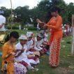 tirta holy water on saraswati day