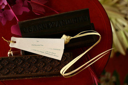 In old days invitation to a wedding ceremony or other kind of ceremonies 
